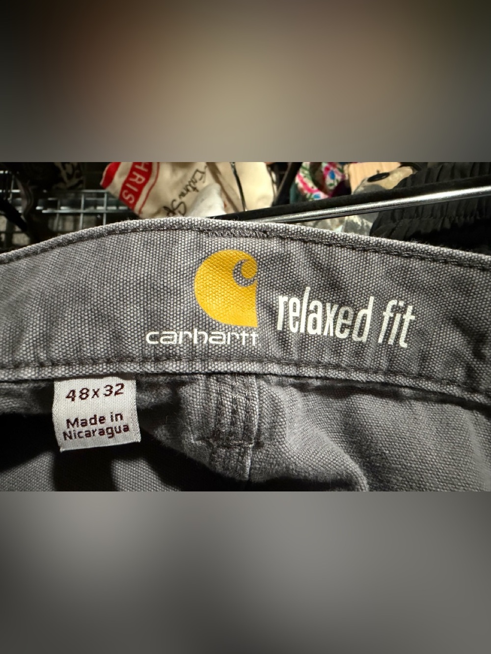 Carhartt Men's Gray Chinos Relaxed Fit 48 - Picture 4 of 4